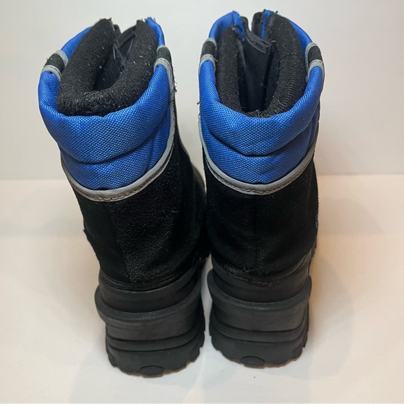 Itasca Reflective Black & Blue Snow Buster Kids Winter Boot Sz 2 Removable Liner - Picture 4 of 6